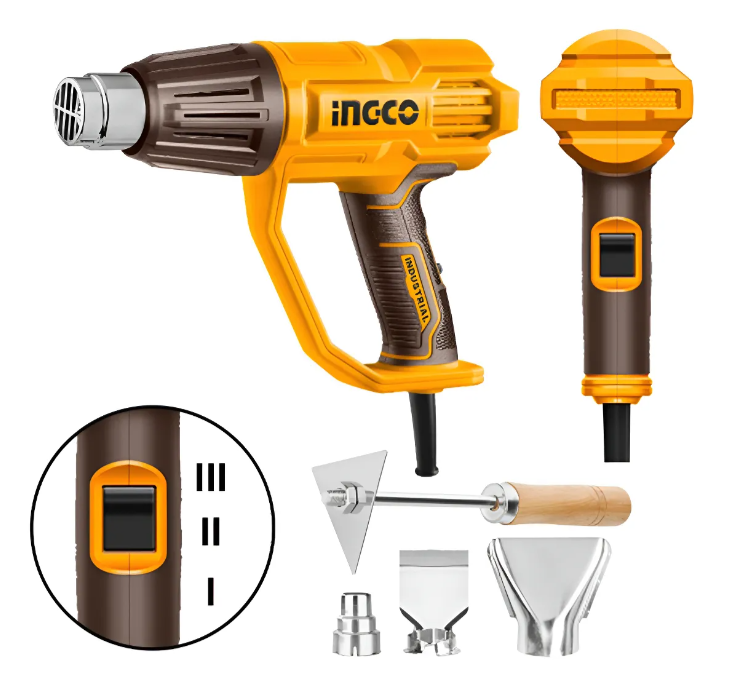 Pistola De Calor Super Ingco - 2000W 220-240V C/Cacble C/Carton - Hg200078-4