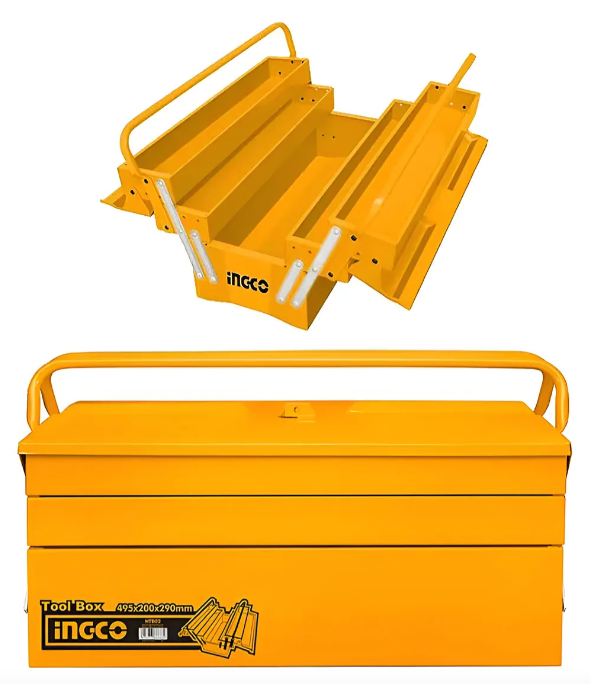 Caja Herramienta Metalica Reforzada Industrial 404X200X205Mm - Htb03