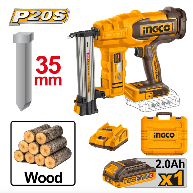 Clavadora Super Ingco - P20S 35Mm Brushless C/Bateria C/Cargador C/Maletin - Cbnli2008-4