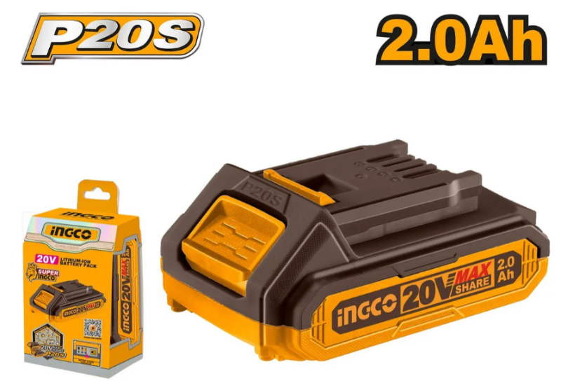 Bateria Litio Super Ingco - P20S Max 2.0Ah C/Carton - Fbli20011