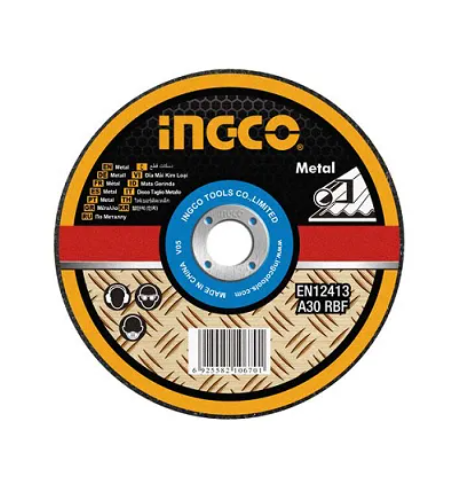 Disco Corte Abrasivo Metal Centro Deprimido Super Ingco - 180x1.6x2.22mm - Mcd161802