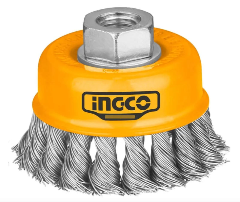 Cepillo Copa Trenzada Super Ingco - 6` /150Mm Para Amoladora Rm14 - Wb21501