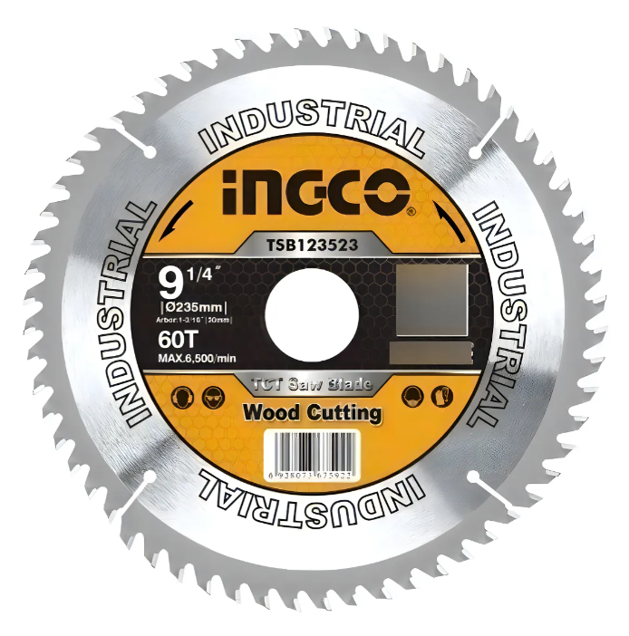 Disco Sierra Diente Widia Super Ingco - 235mm(9 1/4") 60 Dientes - Tsb123523