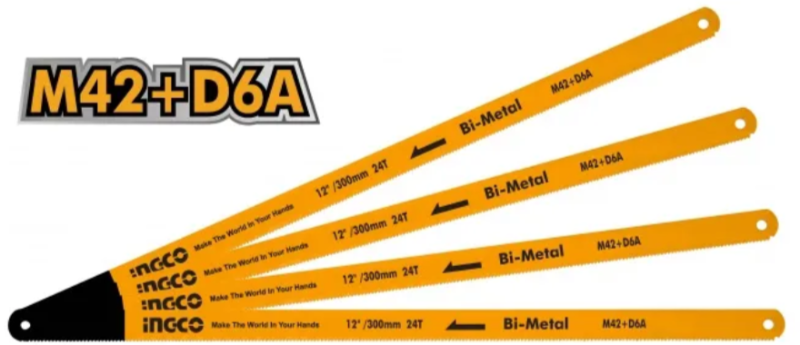 Hoja Sierra M42+D6A Bimetálica Super Ingco 300mm(12") 24 Dientes - HSBB12246