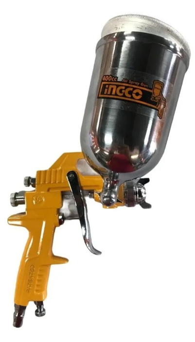Pistola Pintar Super Ingco - Gravedad Tacho Metalico 400Cc - Asg4042