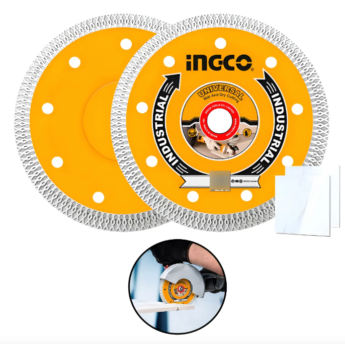 Disco Diamantado Super Ingco - Industrial Ultrafino 115x22.2mm - Dmd081151ht