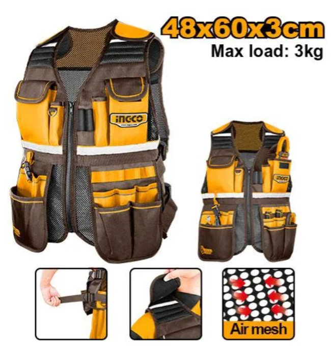 Chaleco Porta Herramientas Profesional Super Ingco - HTVT09028