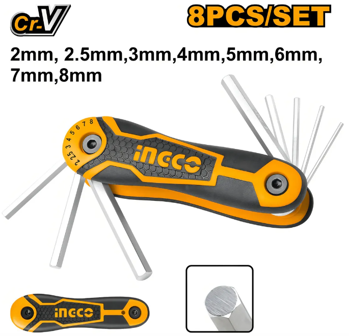 Llave Hexagonal Allen Set 8 Pcs Cortapluma - Hhk14081