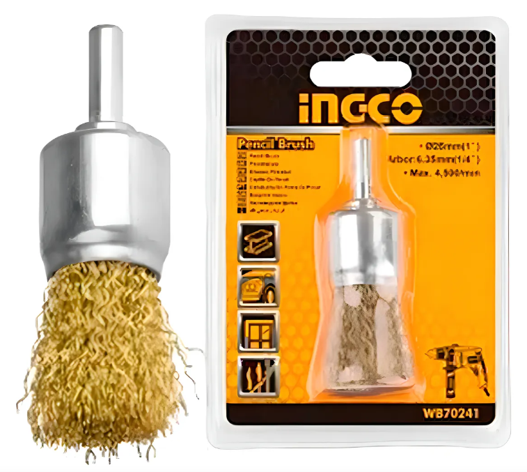 Cepillo Copa Rizado Tipo Brocha 1"/25Mm Para Taladro Vastago 1/4 - Wb70241