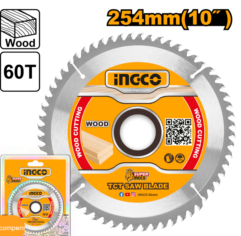 Disco Sierra Diente Widia Super Ingco - 254mm(10") 60 Dientes - TSB125423