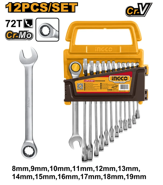 Set Llave Combinada Criquet 12 Pcs - 8-19mm - HKSPAR1122