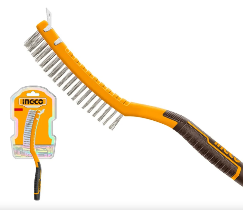 Cepillo Acero Ingco - 340Mm Con Mango - Hktwb3403