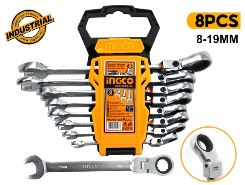 Set Llave Combinada Criquet 8 Pcs - 8-19mm - HKSPAR1083