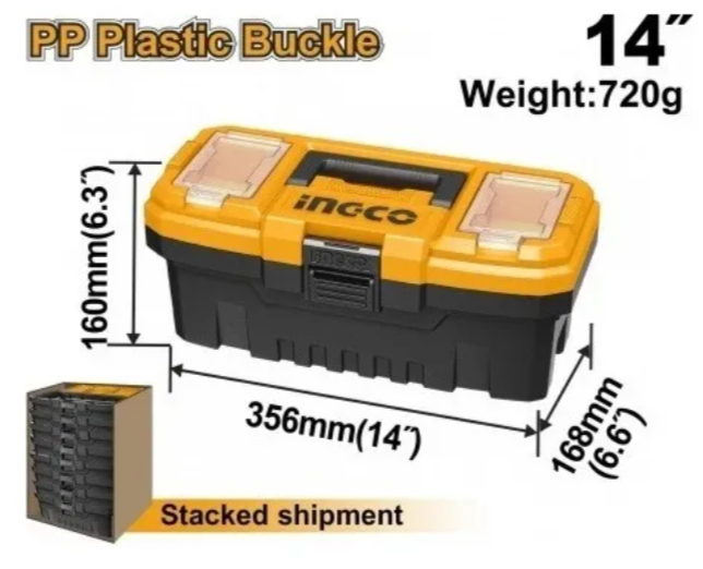 Caja Herramienta Plastica 14" Cierre Plastico - Pbx1401