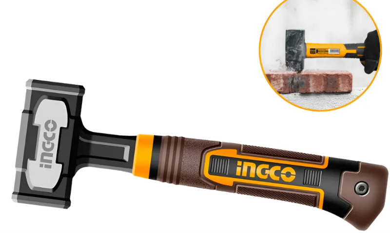 Maza 1.0Kg Cabo Fibra Vidrio - Anti Impacto Super Ingco - Hsth81000l