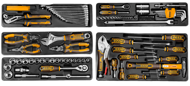 Set Herramientas De Mano 108 Pcs + Caja Herramienta Metalica Portatil IG-HTCS151081