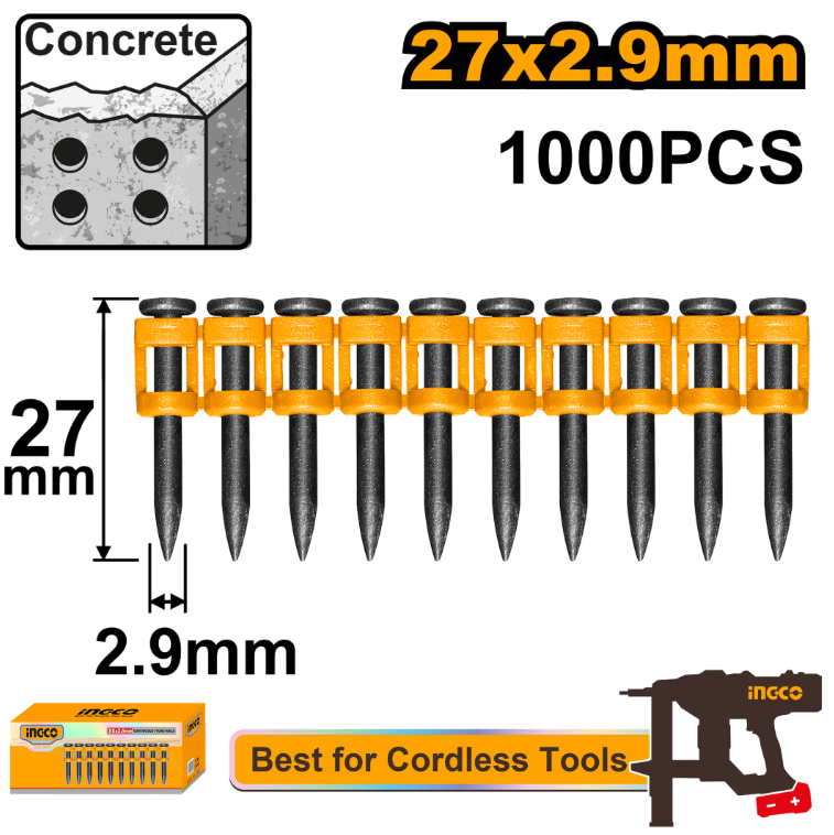 Clavos Tira Continua P/Hormigon 27Mm (x1000Pcs) - Ana02271