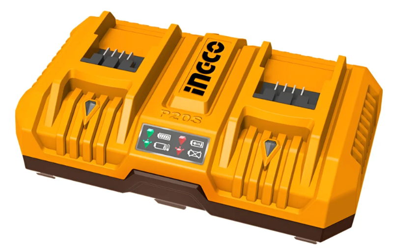 Cargador De Bateria Doble Super Ingco - P20S 4Ah 220V C/Carton - Fcli2082-4