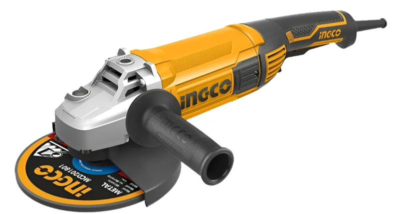 Amoladora Angular Super Ingco 180Mm(7") - 2000W 220-240V C/Cable C/Carton - Ag200018-4