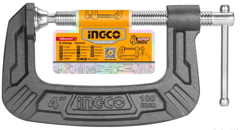 Prensa G Super Ingco - 100Mm(4") - Industrial - Hgc0104