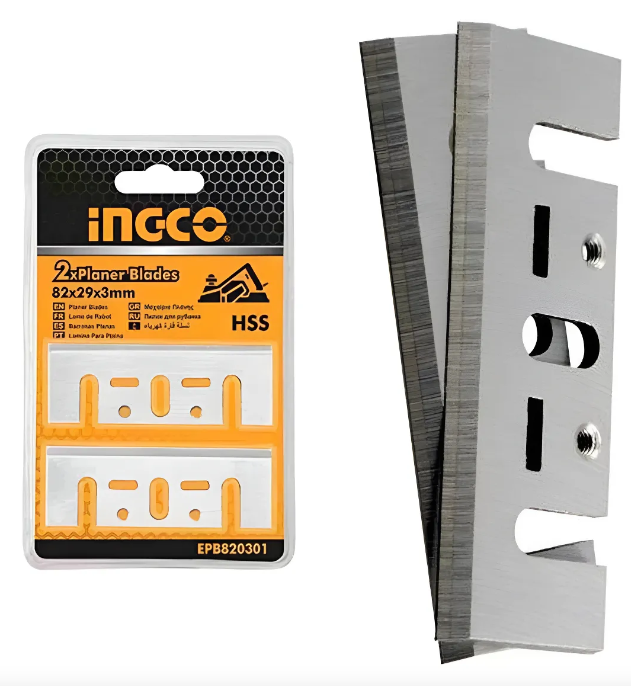 Cuchilla Cepilladora Repuesto Super Ingco - HSS 82x29x3.0 - Set X2 Industrial - Epb820301