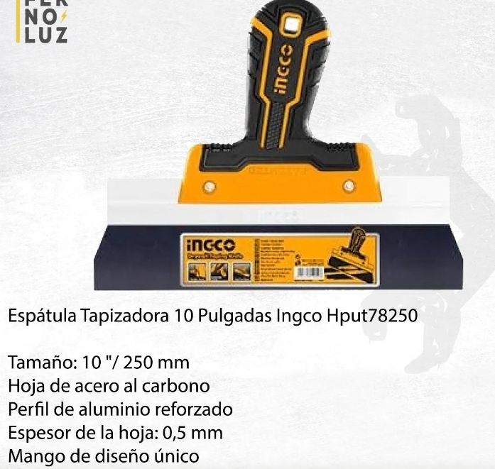 Espatula Super Ingco Enduir 10" 250Mm - Hput78250