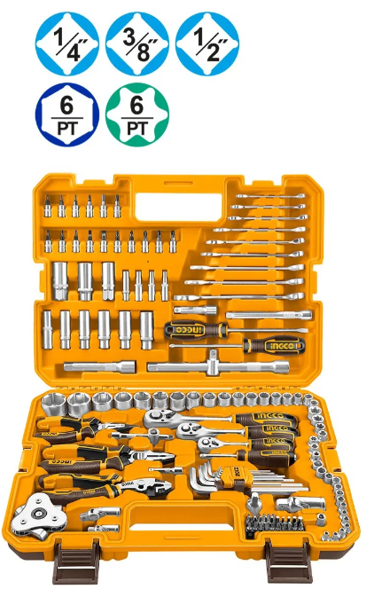 Set Herramineta Tubo 1/2-1/4" + Herramienta 135 Pcs - Industrial - Hkthp21351