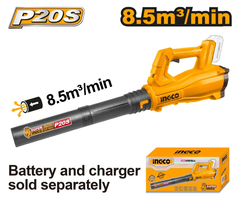 Sopladora Super Ingco - P20S 8,5M3/Min S/Bateria C/Carton - Cabli20323