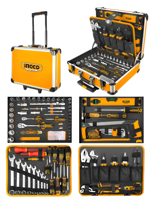 Set Herramientas De Mano 147 Pcs + Maletin Metalico Portatil - Hkthp21471