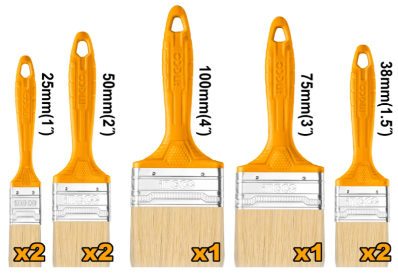 Set Pinceles V1 x8 Pcs Ingco - CHPTB7860801