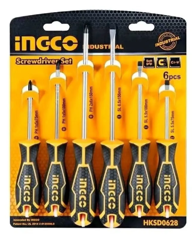 Juego Destornilladores Super Ingco - Setx6 Blister - Hksd0628 IG-HKSD0628