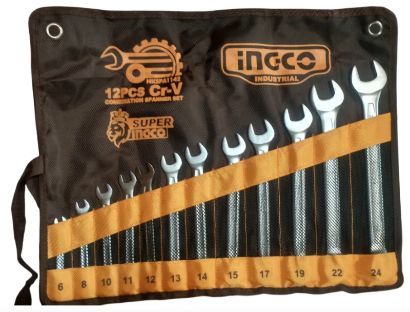 Llave Combinada Ingco Set 12 Pza - Industrial - Hkspa1142