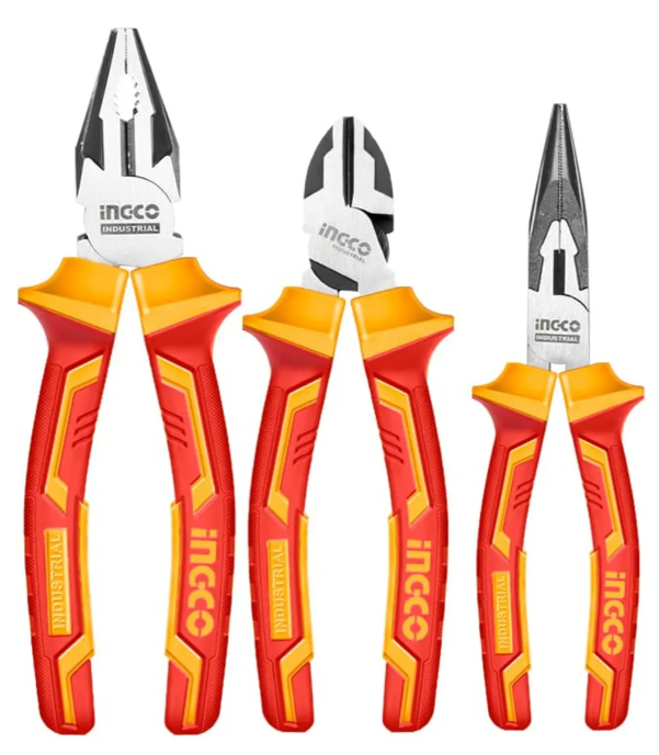 Set Pinzas 3 Pcs Dielectrico Industrial Super Ingco - Hikps28318