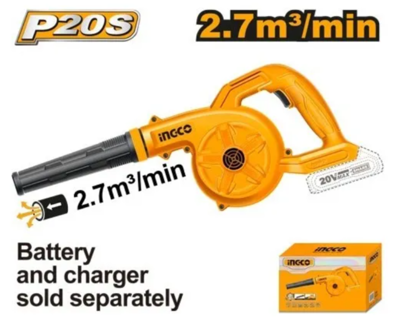 Sopladora Super Ingco - P20S 2.7M3/Min S/Bateria C/Carton - Cabli20028