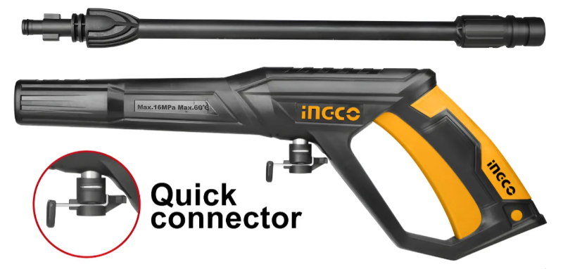 Accesorio Hidrolavadora Pistola Pulverizadora Super Ingco - C/Conector Rapido - Amsg028