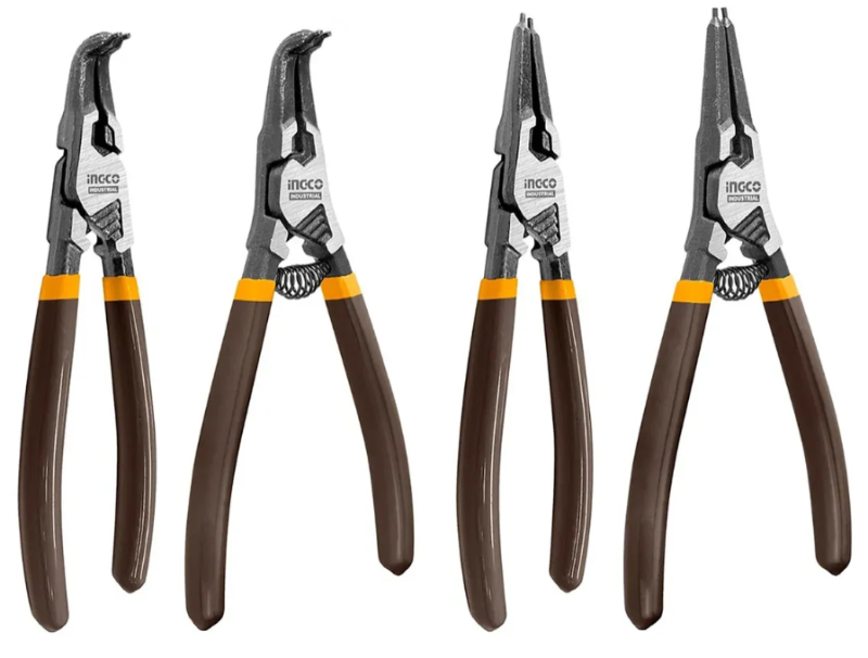 Juego Pinza Seeger x4 Pcs Super Ingco 180mm(7") - HCCPS26180