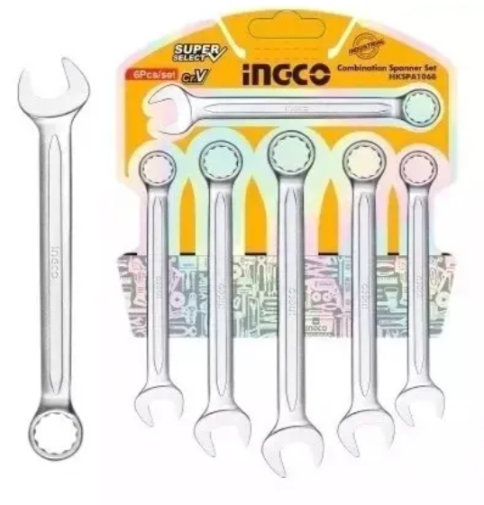 Set Llave Combinada 6 Pcs - 8-17mm - Hkspa1068