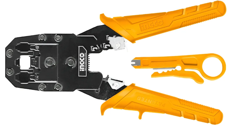 Pinza Crimpeadora Ingco - 200Mm(8") + pinza pelacable - Hmpc1468P
