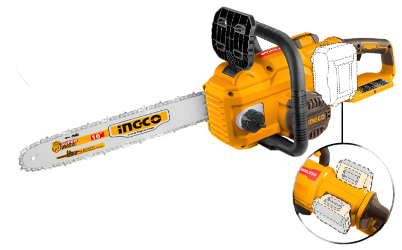 Motosierra Inalambrica Super Ingco P20S - 40V 16" (14.5 M/S) S/Bateria C/Carton - Cgsli40168