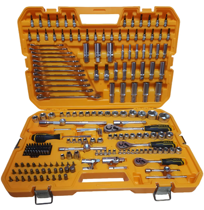 Set Herramineta Tubo 1/4-3/8-1/2" + Herramienta 216 Pcs - Industrial - HKTHP22161