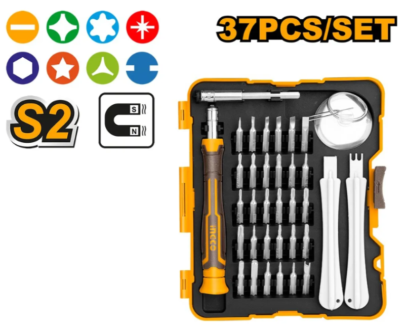 Set Destornillador Precision 37 Pcs Industrial - Hksdb0378
