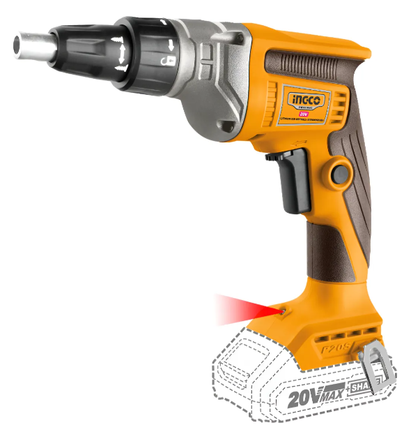 Atornillador Drywall Super Ingco - P20S S/Bateria C/Carton - Cdsli2042006