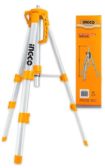 Trípode P/Nivel Laser Ingco -1.20M Alto Rosca 5/8"+ 1/4" - Hllt01152