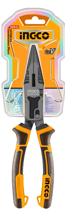 Pinza Punta Chata Accion Compuesta Ingco 215Mm(8.5") Energy Saving 65% - Industrial - Hclnp58200