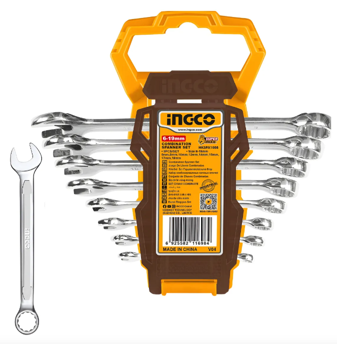 Llave Combinada Ingco Set 8 Pzs - Industrial - Hkspa1088