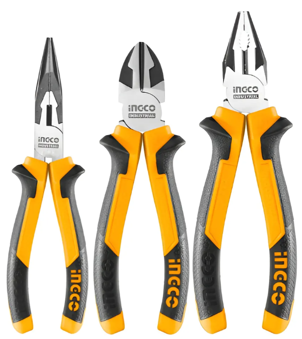 Set Pinzas 3 Pcs Industrial Super Ingco - Hkps28318
