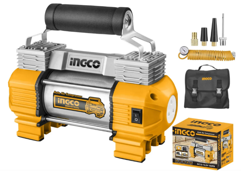 Compresor De Aire Super Ingco - 12V - 120Psi / 8Bar C/Caja - Aac2508