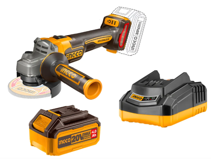 Amoladora Angular Super Ingco - P20S 115Mm 900W Max C/x1Bateria C/Cargador C/Carton - Cagli261521-4