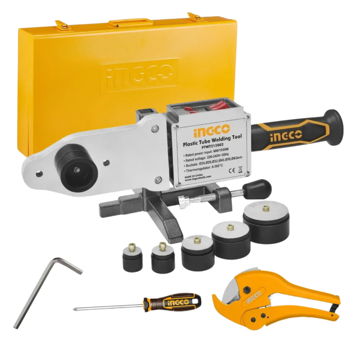 Termofusora 1500W 220/240V Maletin Metalico Super Ingco - PTWT215002-4