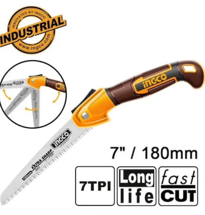 Sierra Plegable Super Ingco 180Mm (7") - Industrial - Hfsw1806